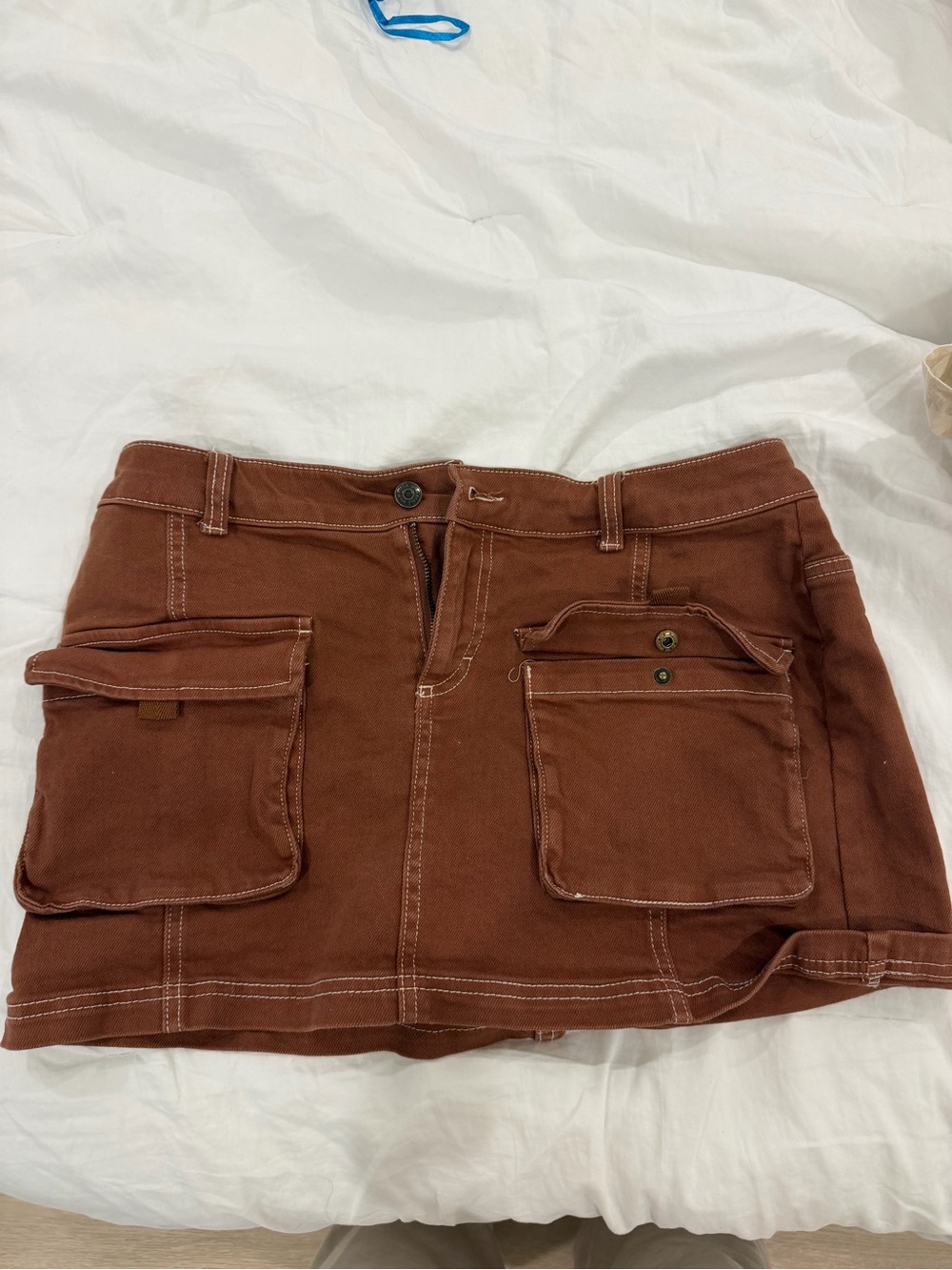 wild fable Brown Cargo Pocket Mini Skort